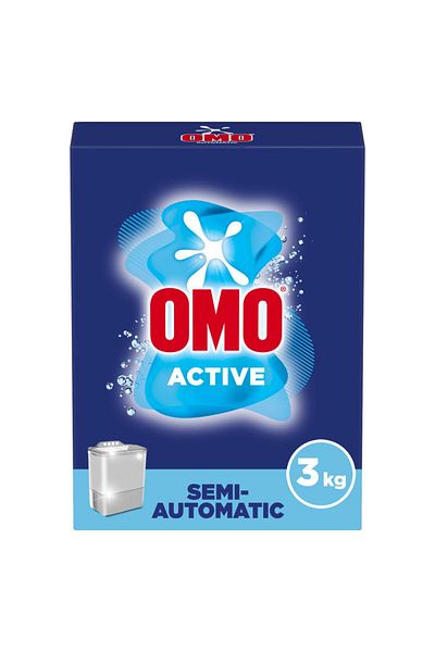 Omo Semi-Automatic Powder Laundry Detergent, Active 3 kg