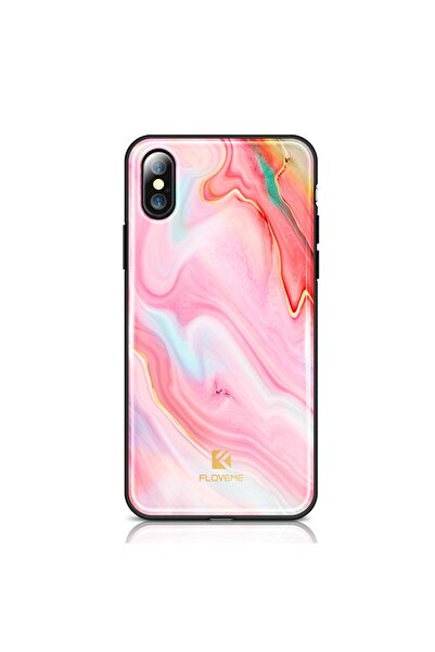 REDz Accessories Θήκη συμβατή με iPhone X, ροζ hyun, σιλικόνη και πολυανθρακι...