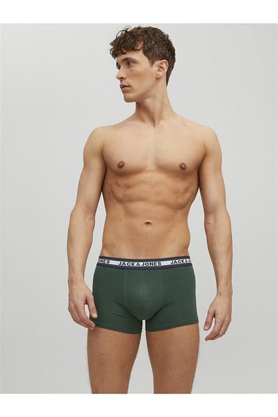 Jack & Jones Men's 5 Pack Solid Color Boxers with Logo - 12240247   Jacspace