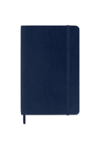 Moleskine Μαλακό κάλυμμα σημειωματάριου - Απλό Navy Blue, Μέγεθος τσέπης