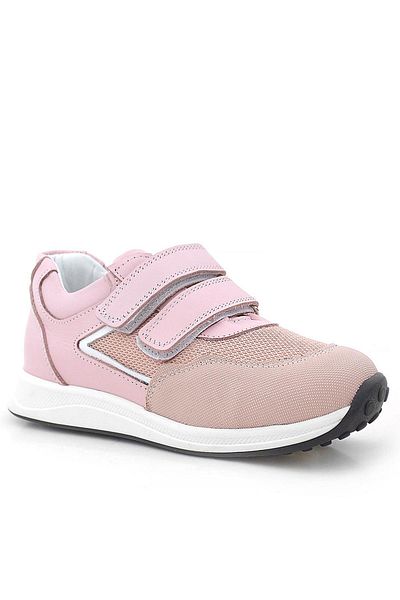 Rakerplus Genuine Leather Pink Velcro Girls' Casual Sports Shoes