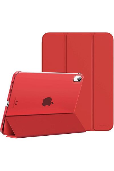 REDz Accessories Flip Protective Case For Ipad Mini 6/7, Book Model, Foldable, Red