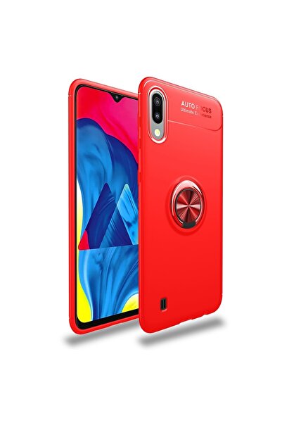 REDz Accessories Husă originală Lenuo, compatibilă cu Samsung M10, roșie cu i...