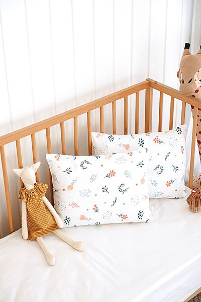 ESTİ Baby 2 Pieces Patterned Muslin Baby / Child Pillow Case 100% Cotton 45X35 cm