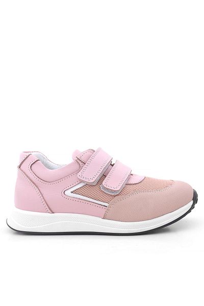 Rakerplus Genuine Leather Pink Velcro Girls' Casual Sports Shoes