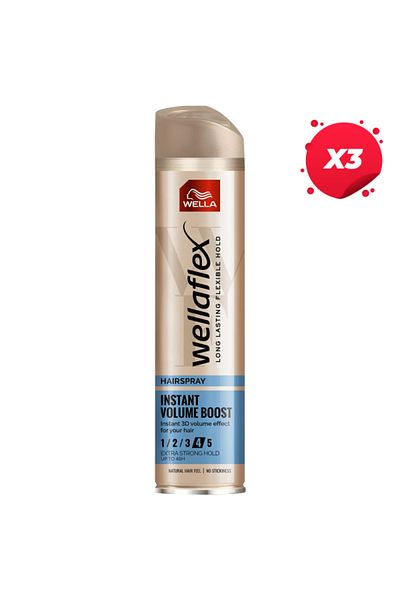 Wella X3-WELLAFLEX FIXATIV PAR 250ML INSTANT VOLUME BOOST