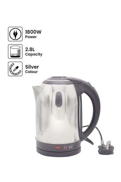 DLC Electric Kettle 2.8 L 1800 W 38128 Silver