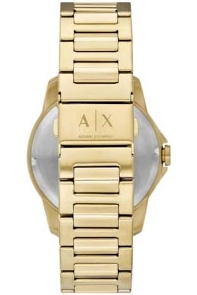 Armani Exchange Men's Analogue Quartz Watch with Stainless Steel Strap AX1734, Gold, bracelet