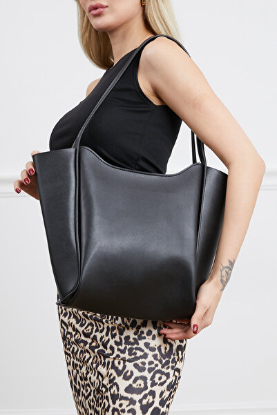 DPARİS حقيبة كتف من الجلد الصناعي بسحاب