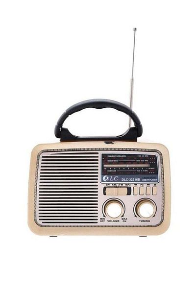 DLC brown radio