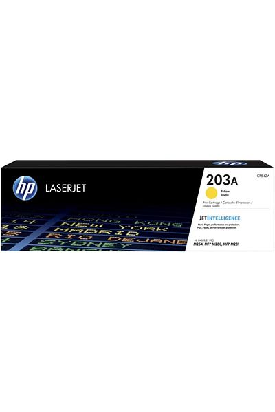 HP 203A Yellow Original Laserjet Toner Cartridge - Cf542A