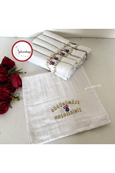 Gelincimherşey 12'li Düğünümüze Hoşgeldiniz Yazılı Nakış İşleme Düğün Araba K...