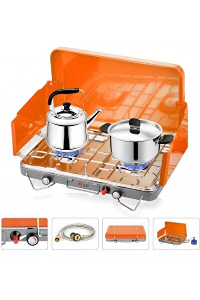 DLC موقد غاز ذو شعلتين للرحلات DLC-38455