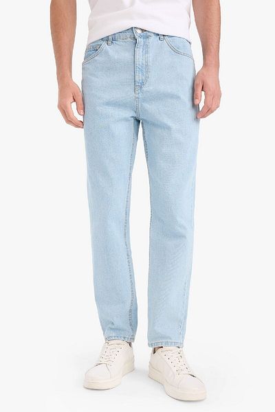 DeFacto 100% βαμβάκι 90's Slim Fit Skinny Fit Ψηλόμεσο Skinny Leg Jean Παντελόνι D6685ax25sp