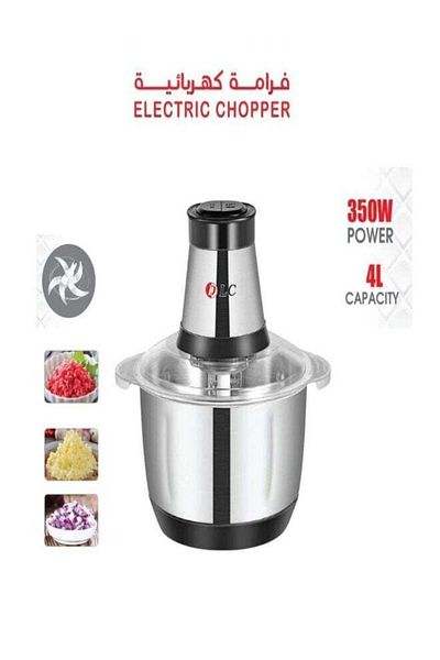 DLC Steel Electric Chopper 4L Capacity 350 W 39404 Silver