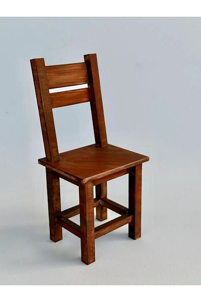 CharmFancy 1/12 Scale Chair Miniature Diorama Ware Accessory