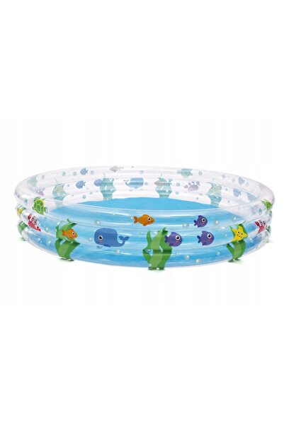 zola Φουσκωτή παιδική πισίνα, στρογγυλή, θαλάσσια ζώα, 183x33 εκ.