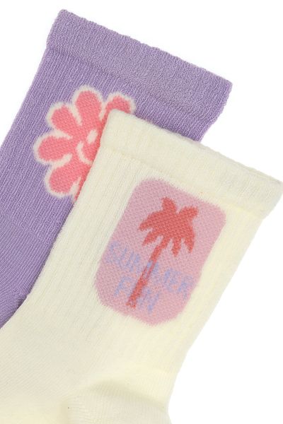U.S. Polo Assn. Girl's Lilac Socks 50311328 -Vr034