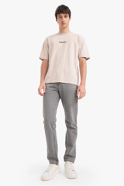 DeFacto Μπλουζάκι με κοντό μανίκι Keith Haring Comfort Regular Fit Άνετη εφαρμογή με λαιμόκοψη πίσω με στάμπα Z7012AZ25S