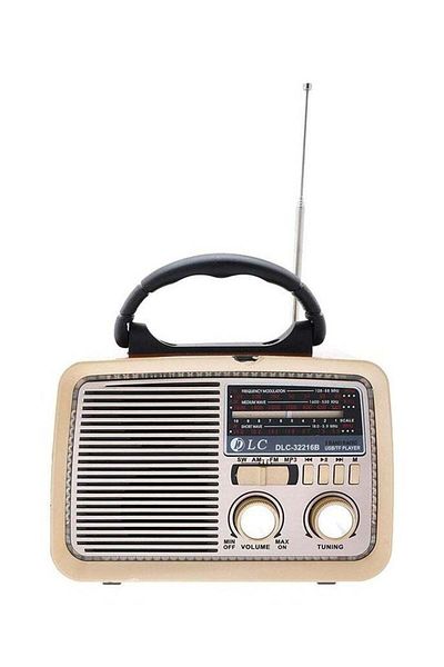DLC Bluetooth Portable Radio 32216B Brown/Gold/Black