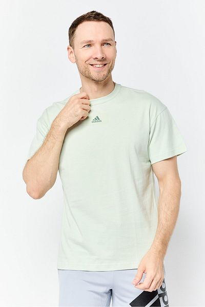 adidas Men Sportswear Fit Short Sleeve Training T-Shirt, Sage Green