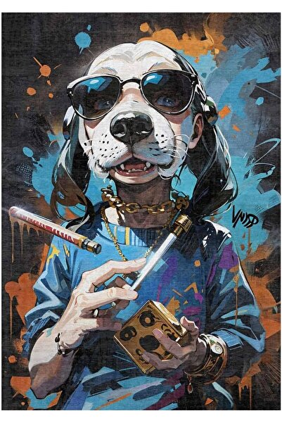 Bamyum Snoop Bedruckter Gaming Teppich Chenille-Druck Maschinell Hergestellt 80 x 150 cm Teppich