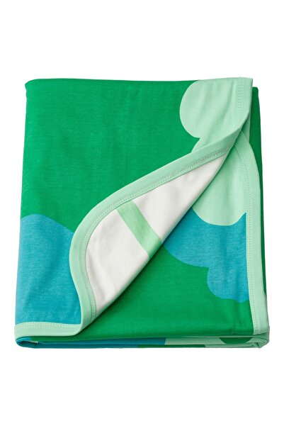 IKEA Blanket, green/tree pattern, 80x100 cm