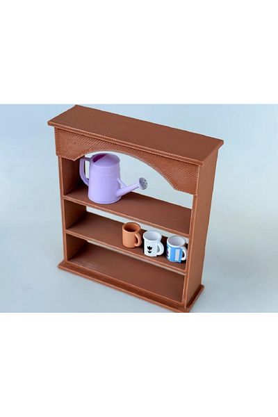 CharmFancy 1/12 Scale Kitchen Cupboard Miniature Diorama Utensils Accessory