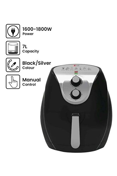 DLC Air Fryer 7L 7 L Dlc-2027 Black/Silver