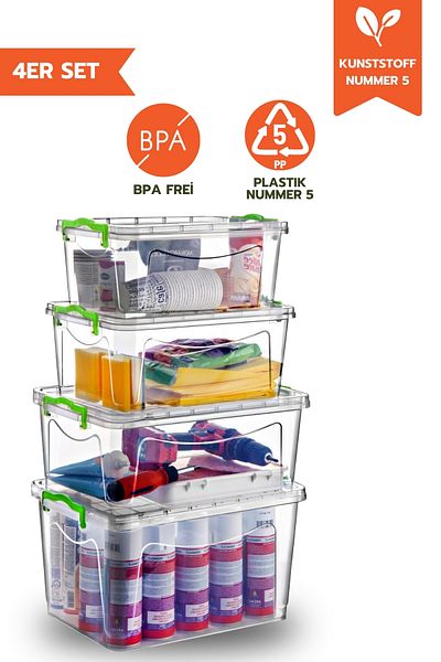 Ginza Maison 4-teiliges Set Elite-Aufbewahrungsboxen