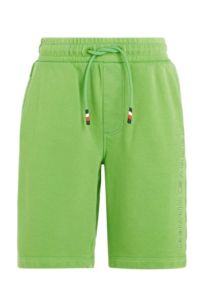 Tommy Hilfiger Boys Spring Lime Tonal Logo Sweatshorts