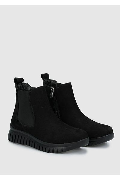 Eclipse Black Leather Women's Boots