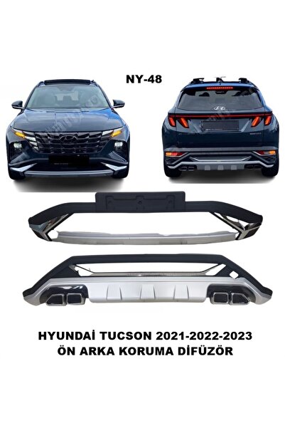 caraks hyundai tucson ön ve arka tampon koruma difüzör tucson 2021-2022-2023 ...