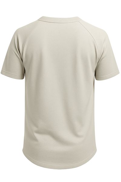 GHASSY CO. Ghassy Co. Ανδρικό μπλουζάκι Raglan Oval Cut 100% βαμβακερό μαλακό με υφή Crew Neck