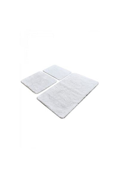 Chilai Home Set 3 covorase baie acril, Alessia Home, Havai Alb