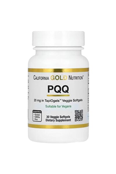 California Gold Nutrition Pqq 20 mg 30 Veggie Softgels