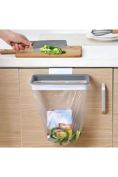 Generic Goldedge Hanging Trash Bag Holder White 10centimeter