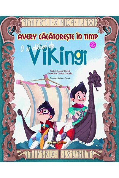 Editura Corint Junior Avery calatoreste in timp. O zi alaturi de vikingi, Jac...