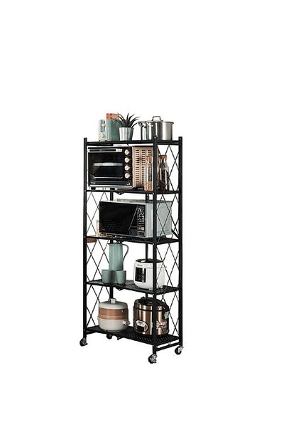 rawafid alsabah Kitchen Folding Shelf, Multi-Function Wheel Storage Rack