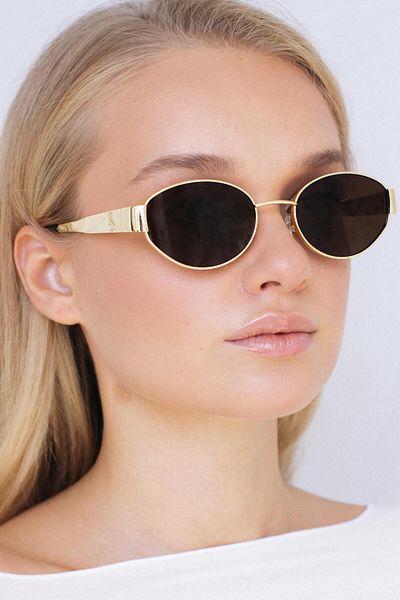 Bilge Karga Meltem Gold Brown Sunglasses