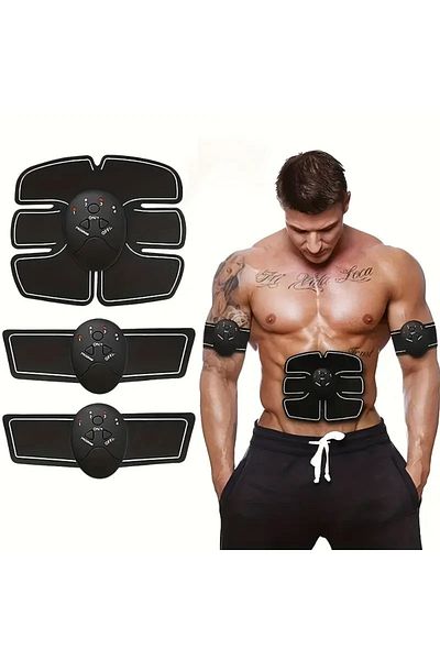 NEXTLY Aparat electrostimuare pentru abdomen, brate si picioare NEXTLY, centura electrostimulare electrica