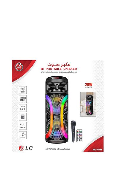 DLC Attractive Light-Up Speaker with Microphone and Remote