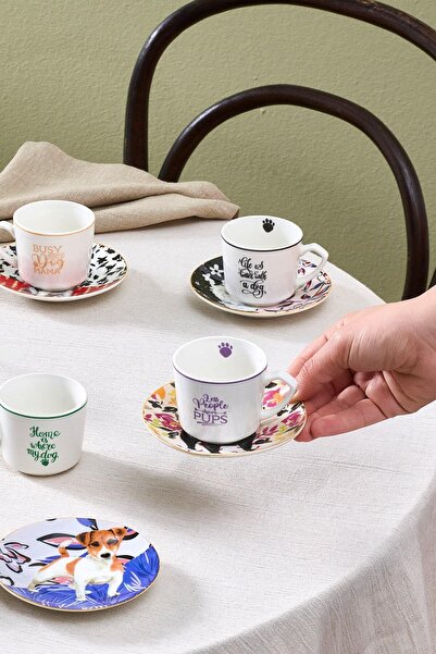 Karaca Perro 6-Person Coffee Cup Set 80 ml
