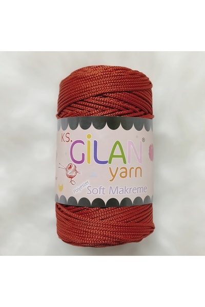 KS GİLAN Gilan Polyester Soft Makrome 250 gr 1507 Kiremit