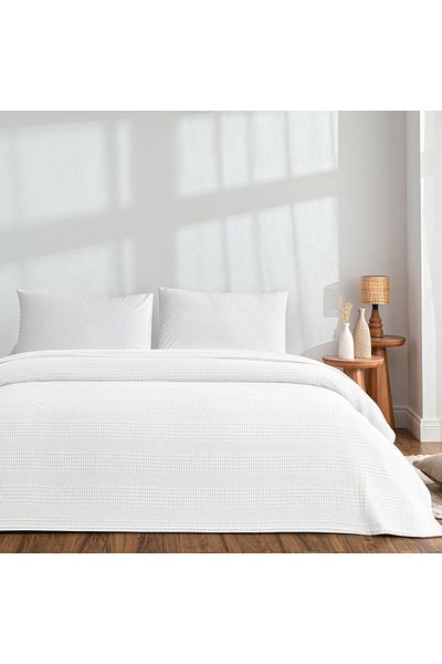 Taç Crown Double Personality Cotton Pique Monet White