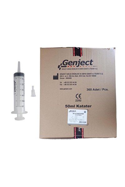 Genject - 50 ML BESLENME GAVAJ ENJEKTÖRÜ ÇAM UÇLU - 360 ADET