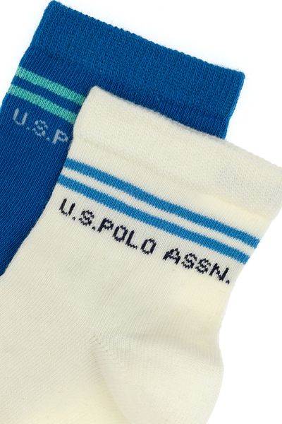 U.S. Polo Assn. Boy's 2-Piece Booties Socks 50311348 -Vr077