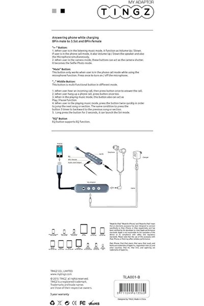 Tingz MFI Converter with 8 Pins (Bronze)