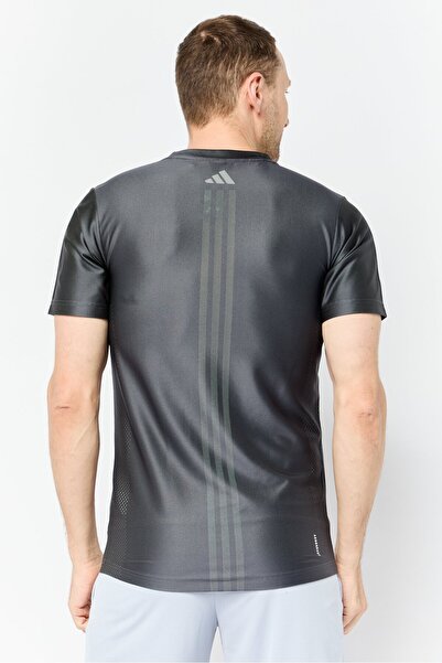 adidas Men Sportswear Fit Short Sleeves Training T-Shirt, Dark Grey