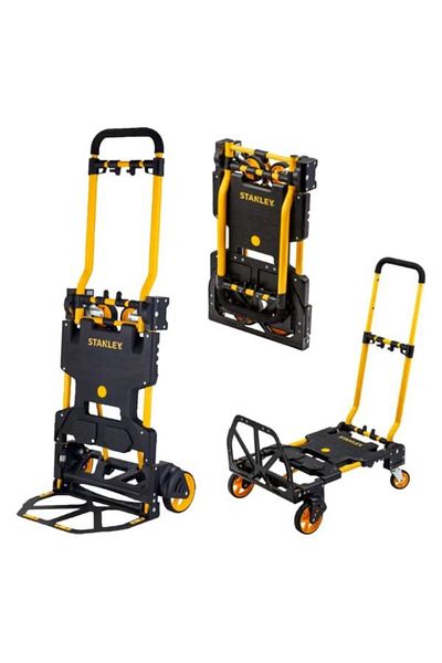 Stanley 2-in-1 folding hand trolley with a capacity of 137 kg